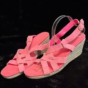 Cole Haan Women’s Crystal Pink Wedge Sandals